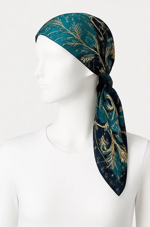 ANN TAYLOR FLORAL WITH LEAVES PRINTED SCARF