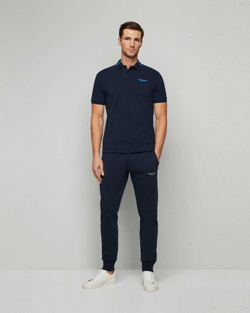 HACKETT ASTON MARTIN EMBROIDERED LOGO POLO