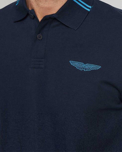 HACKETT ASTON MARTIN EMBROIDERED LOGO POLO