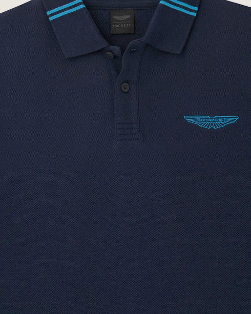 HACKETT ASTON MARTIN EMBROIDERED LOGO POLO