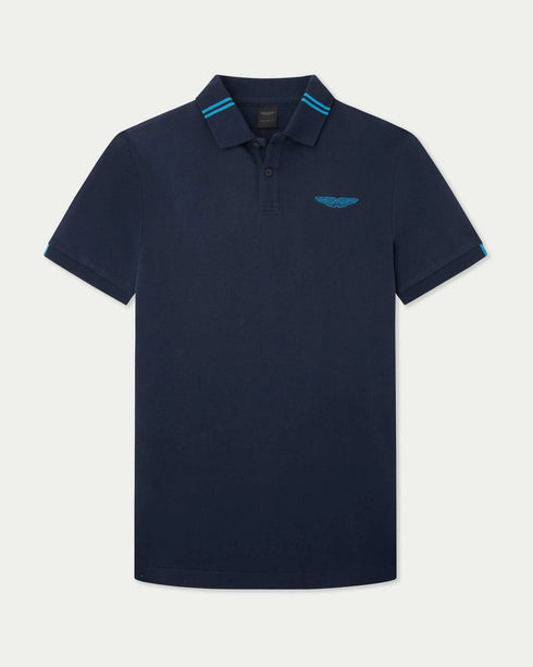 HACKETT ASTON MARTIN EMBROIDERED LOGO POLO