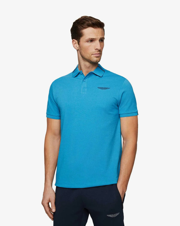 HACKETT ASTON MARTIN EMBROIDERED LOGO POLO
