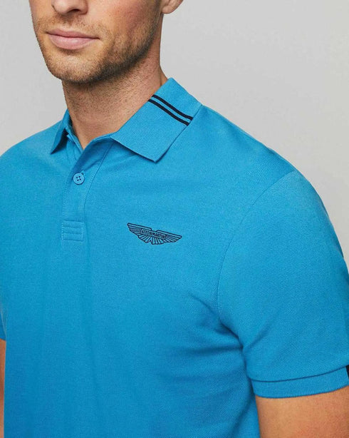 HACKETT ASTON MARTIN EMBROIDERED LOGO POLO