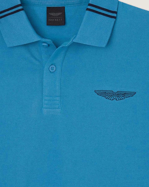 HACKETT ASTON MARTIN EMBROIDERED LOGO POLO