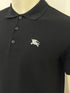 BURBERRY EKD EMBROIDERED POLO BLACK