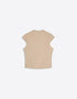 BERSHKA TAILORED DENIM BUTTON TOP