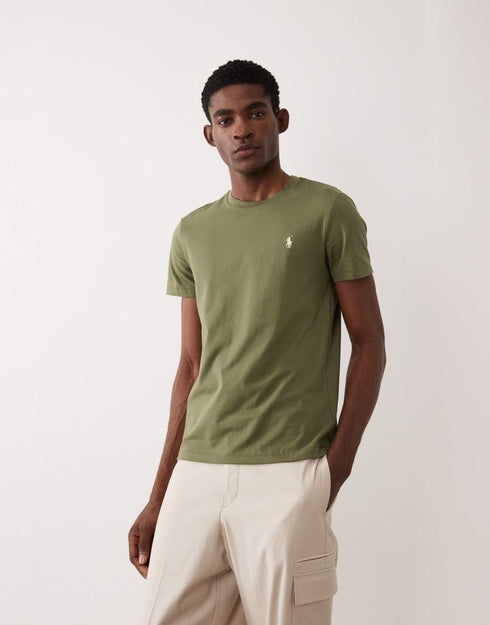 RL SIGNATURE PONY EMBROIDERED T-SHIRT - OLIVE GREEN