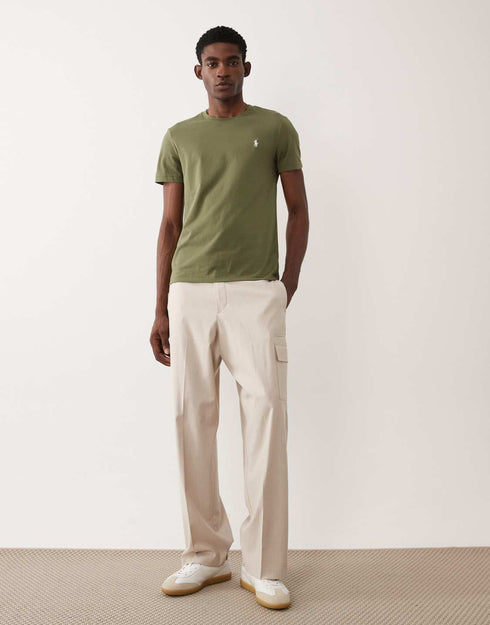 RL SIGNATURE PONY EMBROIDERED T-SHIRT - OLIVE GREEN