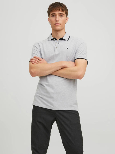 JACK&JONES COLLAR STRIPE POLO T-SHIRT