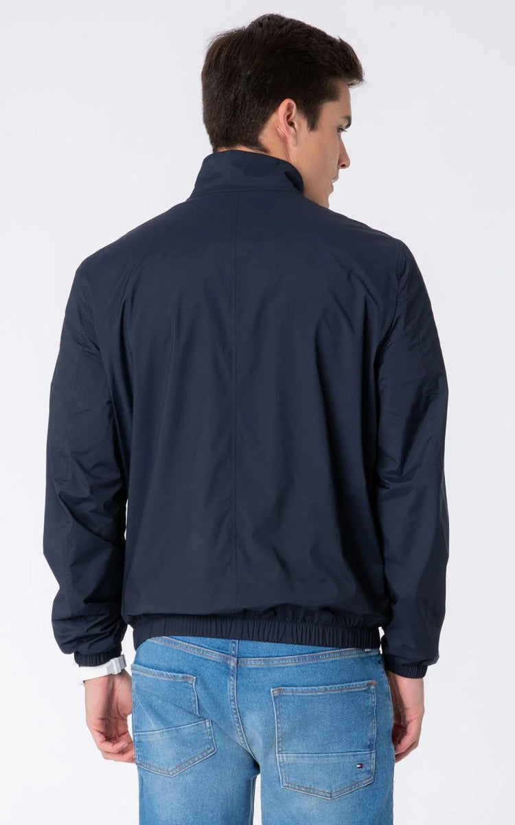 Mens navy blue windbreaker jacket best sale