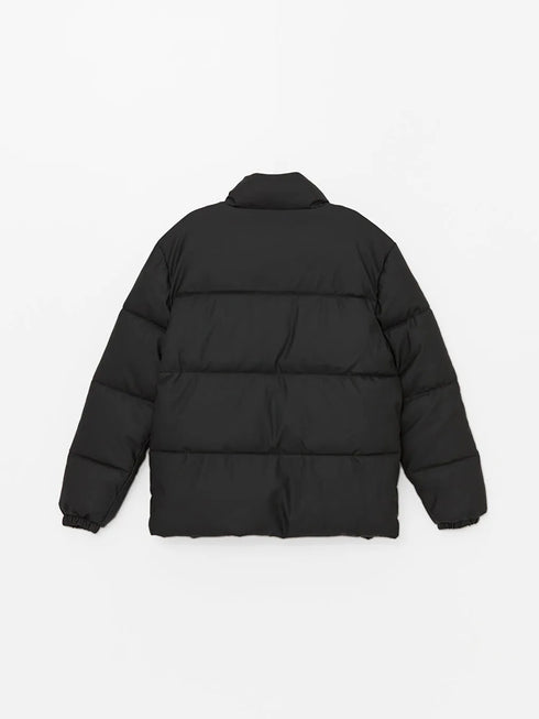 FUNNEL NECK MEN'S BLACK PUFFER JACKET