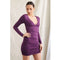 FOREVER 21 KNIT V-NECK MINI DRESS