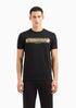 ARMANI EXCHANGE GOLD METALLIC LOGO T-SHIRT