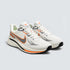 NIKE ZOOM MEN'S WHITE & GREY RUNNING SHOES WITH ORANGE ACCENTS