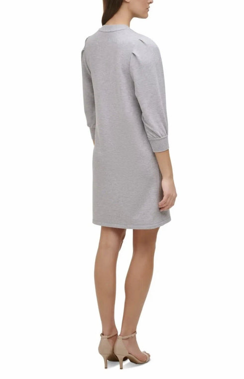 TOMMY HILFIGER GREY SWEATSHIRT DRESS