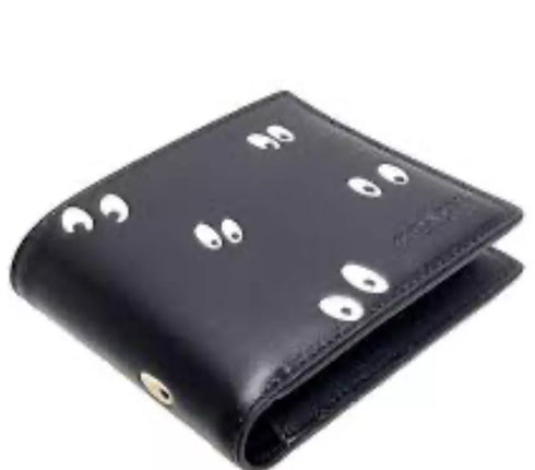 COACH X DISNEY SPOOKY EYES BLACK 3 In 1 BILLFOLD WALLET