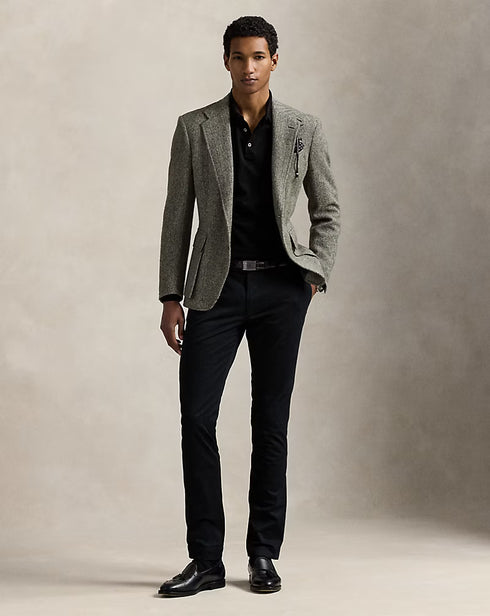 RALPH LAUREN STRETCH SLIM FIT CHINO - BLACK