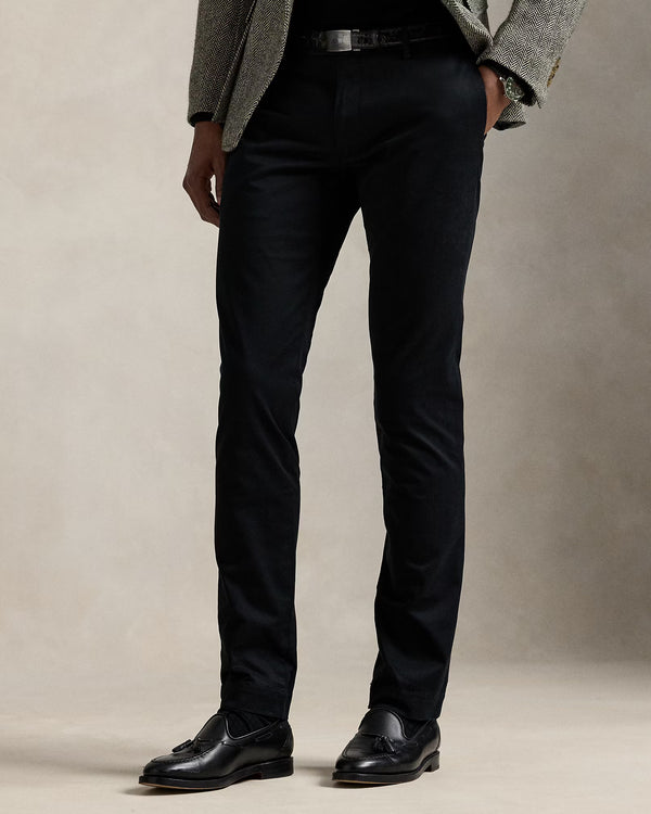 RALPH LAUREN STRETCH SLIM FIT CHINO - BLACK