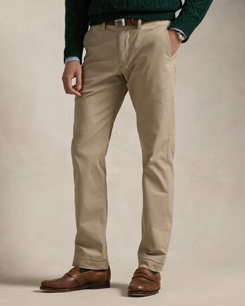 RALPH LAUREN SMALL PONY STRETCH STRAIGHT FIT CHINO - KHAKI
