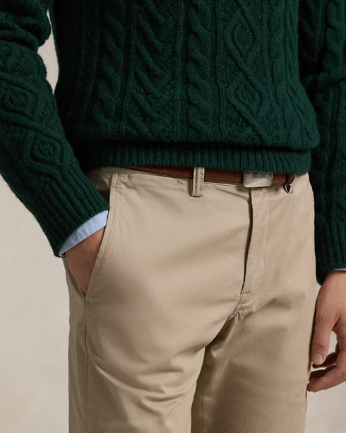 RALPH LAUREN SMALL PONY STRETCH STRAIGHT FIT CHINO - KHAKI