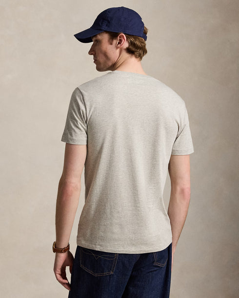 RL SIGNATURE PONY EMBROIDERED T-SHIRT - HEATHER GREY