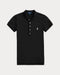 POLO RALPH LAUREN SLIM FIT STRETCH POLO SHIRT- BLACK