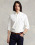RL GARMENT-DYED OXFORD SHIRT - WHITE