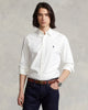 RL GARMENT-DYED OXFORD SHIRT - WHITE