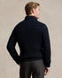 POLO RALPH LAUREN CABLE-KNIT COTTON QUARTER-ZIP JUMPER - NAVY