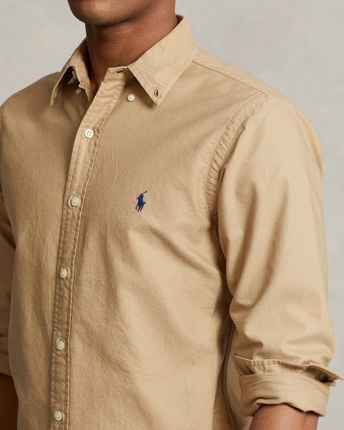 RALPH LAUREN CLASSIC FIT GARMENT-DYED OXFORD SHIRT
