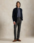 POLO RALPH LAUREN COTTON CABLE-KNIT FULL ZIP JUMPER - NAVY