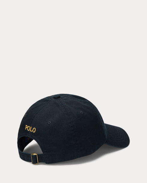 POLO RALPH LAUREN SMALL PONY COTTON CHINO CAP - BLACK