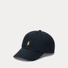 POLO RALPH LAUREN SMALL PONY COTTON CHINO CAP - BLACK