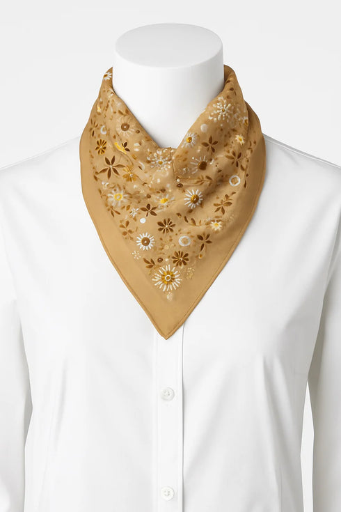 ANN TAYLOR DIAMOND SHAPE PRINTED SCARF