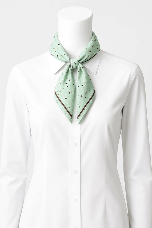 ANN TAYLOR DOTED PRINTED SCARF