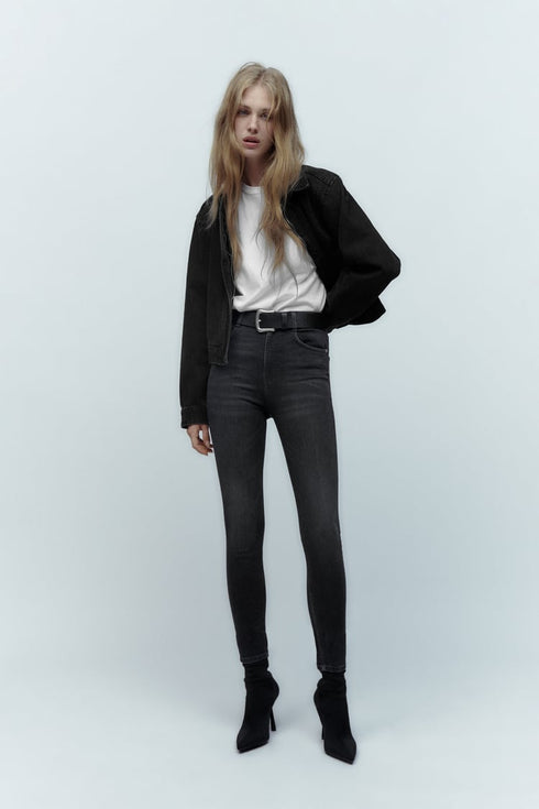 ZARA HI RISE SCULPT JEANS