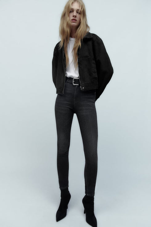 ZARA HI RISE SCULPT JEANS