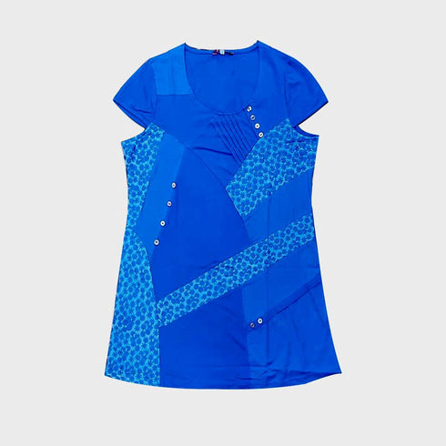 WOMEN INTRICATE PANELS JERSEY TOP