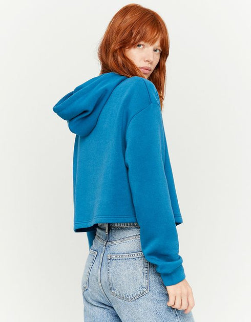 TALLY WEIJL HALF ZIP DETAIL CROPPED HOODIE - MUQQI