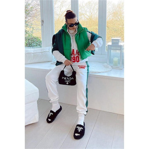 I SAW IT FIRST CROP SHORT ZIP NECK PUFFER GILET OLIVE GREEN