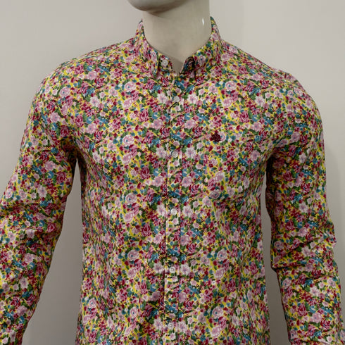 LEEBAADRAH MEN'S FLORAL PRINTED SHIRT