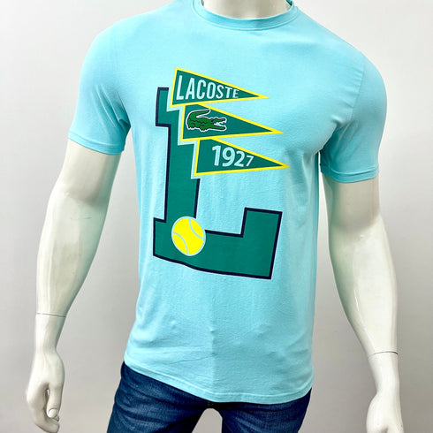 LACOSTE L BADGE PRINTED T-SHIRT