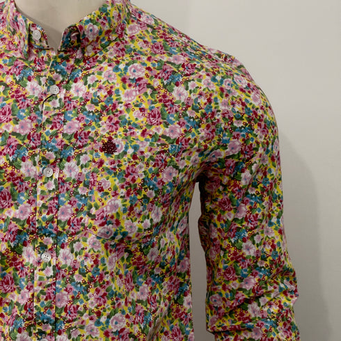 LEEBAADRAH MEN'S FLORAL PRINTED SHIRT