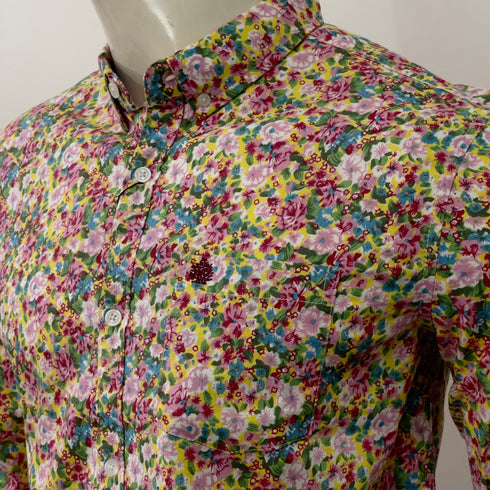 LEEBAADRAH MEN'S FLORAL PRINTED SHIRT