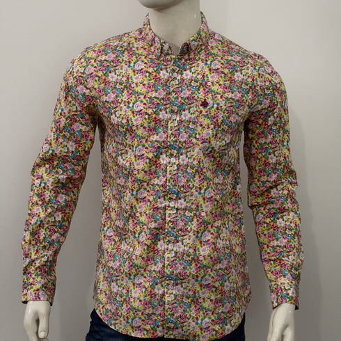 LEEBAADRAH MEN'S FLORAL PRINTED SHIRT