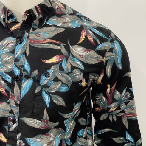 LEEBAADRAH MEN'S FLOAL PRINTED SHIRT