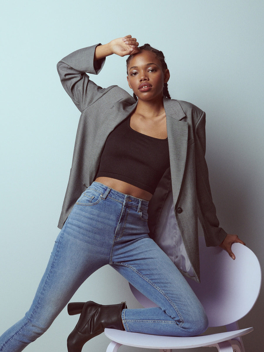 RESERVED DENIM SLIM HIGH RISE
