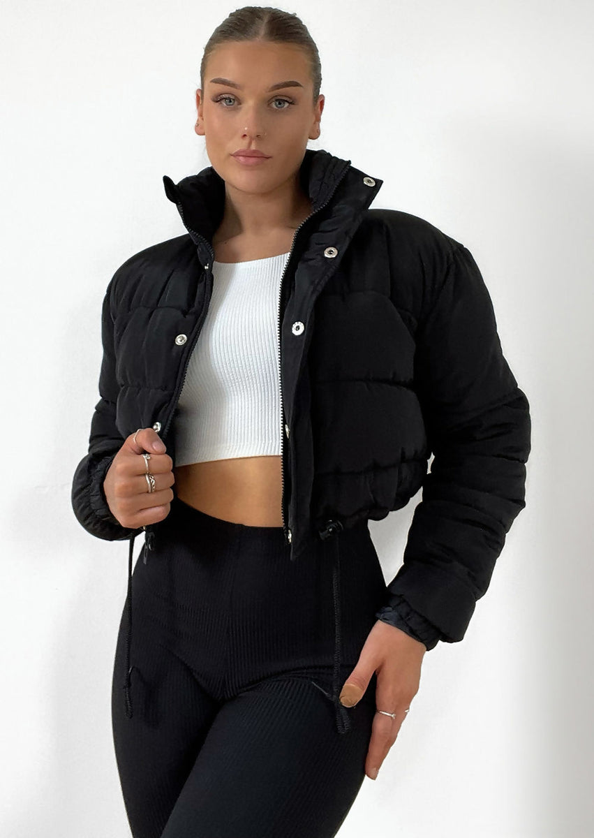 LILY LULU PADDED CROPPED PUFFER JACKET